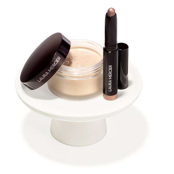 Laura Mercier Mini Translucent Loose Setting Powder & Caviar Eyeshadow Stick - Picture 1 of 5